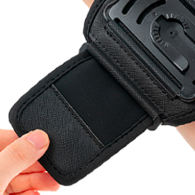 the case is made of leather and features a large black case.