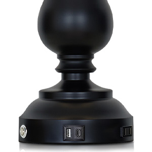 black lamp