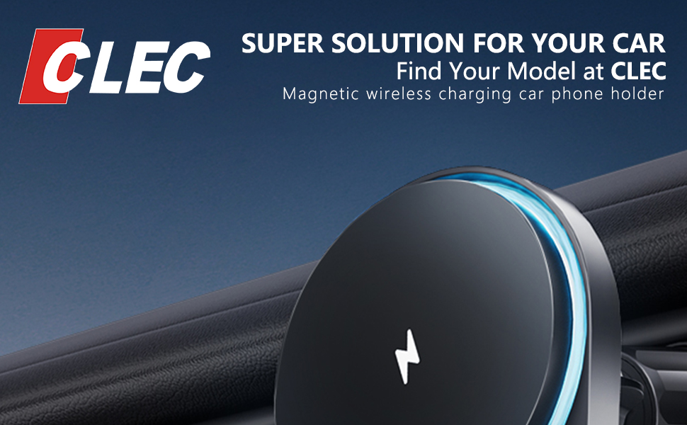 CLEC wireless charger car phone holder