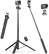 VRIG 55" Selfie Stick Tripod for DJI Osmo Action 6/5 Pro/ 4/ Osmo 360 | 13.3 to 55.1 inches Selfi...