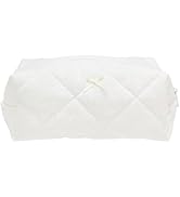 PAZIMIIK Cozy Makeup Bag Small Aesthetic Travel Zipper Cosmetic Pouch for Women Make Up Beauty Ac...