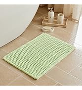Triohero Waffle Bath Mat, Small Boho Bathroom Rugs Non Slip Washable, Ultra Soft Super Absorbent ...