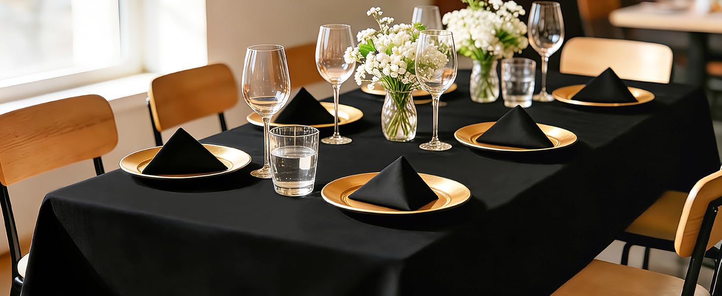 Black Tablecloth