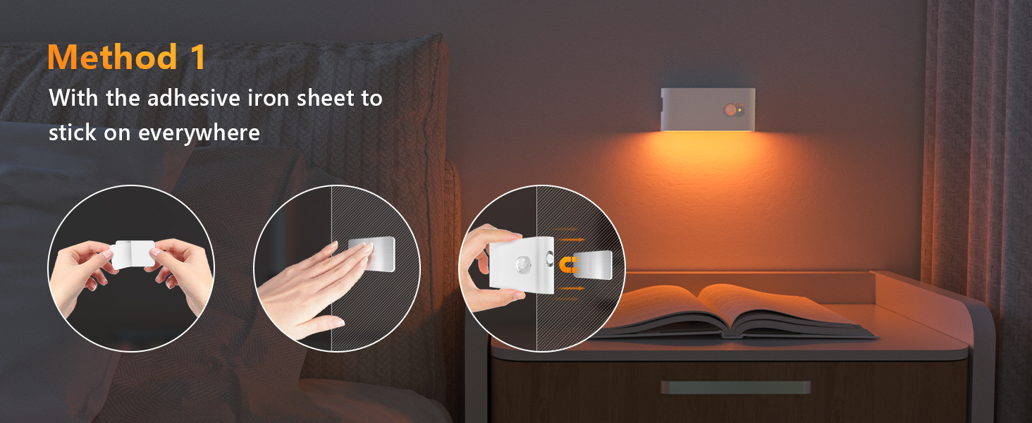 RGB motion sensor night light