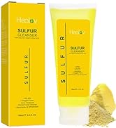 Healov Sulfur Soap – Sulfur Face & Body Wash for Acne – Sulphur Exfoliating Facial Cleanser Absor...