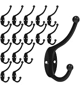 CBWLWJ 16 Pack Wall Hooks for Hanging, Coat Hooks Heavy Duty Metal Hook Wall Mounted for Bedroom,...