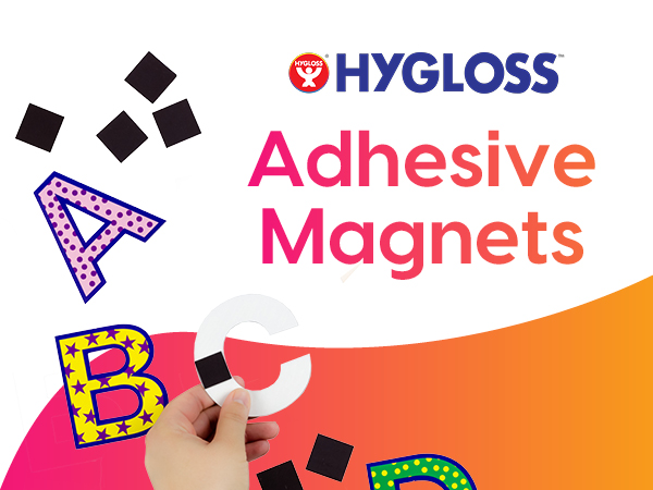 Hygloss Magnetic Dots with Adhesive Backing, Small Magnets for Crafts, Thin Flat Circle Magnetic