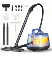 Carpet Steam Cleaner for Home, 293°F 58 PSI Powerful Multipurpose Handheld Steam Mop, 21 Attachme...