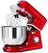 ARLIME Professional Stand Mixer, 7.5QT 660W Tilt-Head Food Mixer, Multifunctional Kitchen Electri...