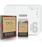 Super-Cloth Premium Microfiber Glasses Cleaning Cloths (6-Pack) – Ultra-Fine Lens Cleaner for Ey...