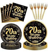 70th Birthday Decorations 70th Party Tableware Vintage 1955 Birthday Party Table Decoration Suppl...