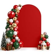 Moosfor 7.2FT Arch Backdrop Cover, Double-Sided Fitted Backdrop Stand Cover | Spandex Stretchy Ba...
