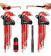 SEDY 30-Piece Long Arm Ball End L-Hex & Torx Key Set with Grip Handle, Ultimate Hex Key Wrench Se...