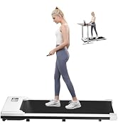 THAILE Walking Pad Treadmill Under Desk, Treadmills for Home Portable Mini Treadmill with Remote ...
