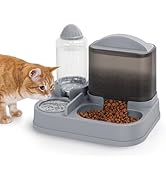 Yummy Sam Automatic Cat Feeder and Water Dispenser, 2 in 1 Large Capacity Gravity Small Pet Auto ...