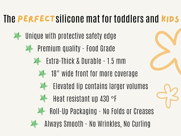 silicone painting mat for kids playdoh mats for kids baby food mat for table restaurant