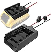 Power Wheel Adapter with Fuse & Switch, Secure Battery Adapter for Dewalt 20V Lithium Battery, wi...