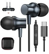 COOYA USB C Headphone Type C Wired Earbuds for iPhone 15 Pro Max iPad 10 Pixel 8a 7 Magnetic Bass...