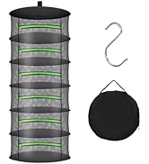 Huolacove Herb Drying Rack with Mesh Design - Hanging Herb Dryer with Green Zipper for Garden, Ho...