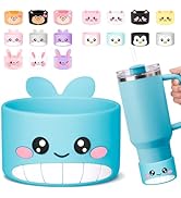 for Stanley Boot, Cute Cartoon Animal Silicone Boot for Stanley Cup 40 oz Quencher Adventure Tumb...