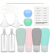 Skycase Travel Size Toiletries,14 Pack Silicone Travel Bottles Set for Toiletries,Squeeze Travel ...