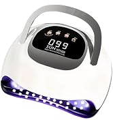 UV LED Nail Lamp with 72 Beads, 320W Nail Curing Lamps for Gel Polish with Automatic Sensor/4 Tim...