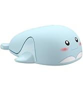 CHUYI Cute Animal Dolphin Shape Wireless Silent Mouse Frosted Cartoon Portable Travel Mute 1600DP...