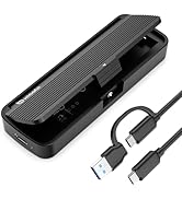 Xiaobi NVMe Enclosure, Tool-Free Installation, USB 3.2 Gen 2 (10 Gbps) to M.2 NVME M-Key/(B+M) Ke...