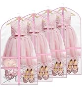 Zilink Clear Dance Garment Bags for Dancers 40” Dance Costume Garment Bag Dance Competition Must ...
