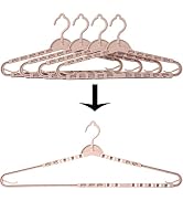 Foshine 4 Pack Extra Large Hangers Big Clothes Hangers Enlarge Adjustable Shoulder 16.5"-26" Dryi...