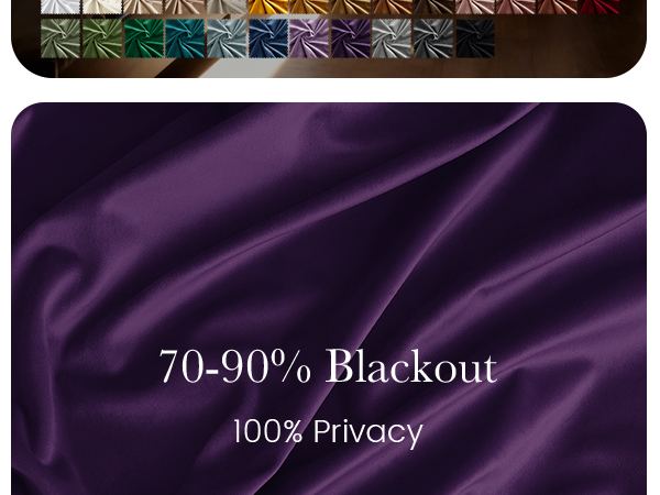 purple velvet curtains