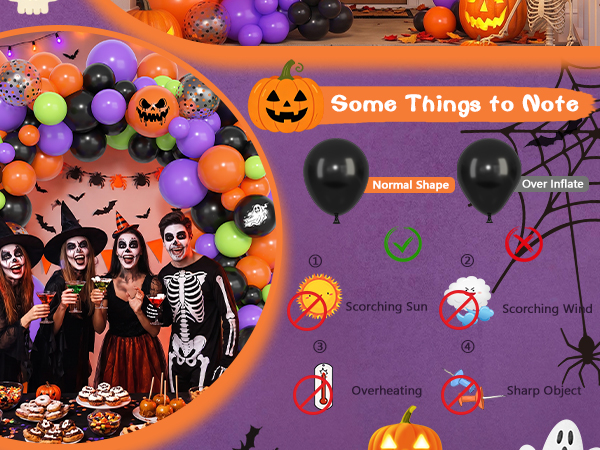 halloween balloon garland