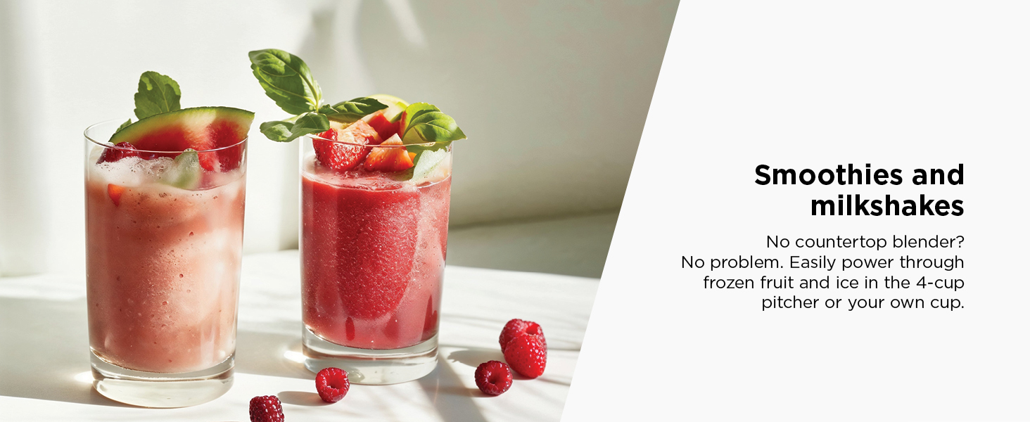 Smoothies and milkshakes