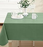 Newbridge Basketweave Solid Color Vinyl Flannel Backed Tablecloth, Basket Weave Textured Look Ind...