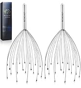 NICEMOVIC 2 Pack Head Scalp Massager, Stocking Stuffers Stress Relief Gifts for Women Men, 20 Fin...