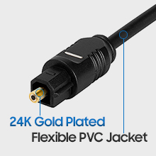 gold plated digital optical audio cable