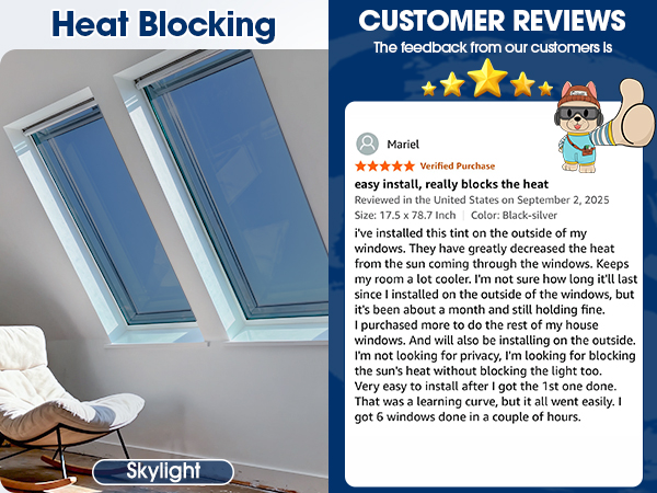 heat blocking window film