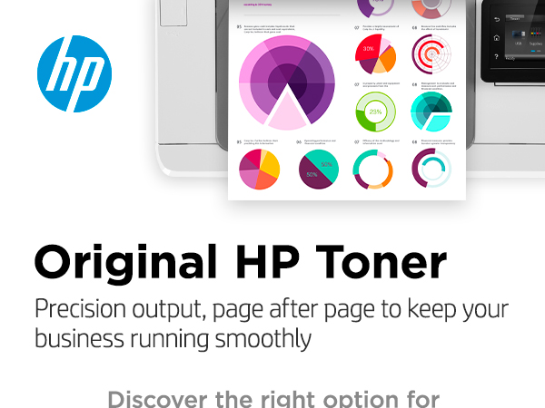 original hp toner supplies precision printing business office high-quality prints