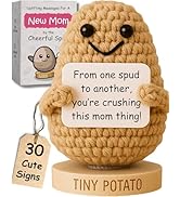 New Mom Gifts for Women - Tiny Potato with 30 Cute Signs | New Mommy Funny Gift for Baby Showers,...