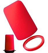RhymKawa SM7b Pop Filter for Shuer SM7B, SM7dB, MV7, MV7X Foam Windscreen with Retaining Seal - R...