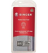 SINGER | Narrow Rolled Hem Foot for Low-Shank Sewing Machines, 1/8 Inch Hem, Light to Medium Weig...