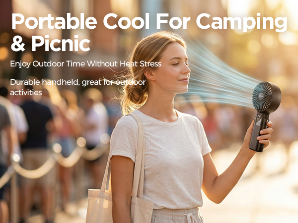 portable fan rechargeable portable fan for travel mini fan small fan portable handheld fan