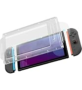 GeekShare Switch 2 Screen Protector, Dust-Free Alignment Frame, 9H Glass Tempered Film-Anti-Finge...