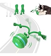 Sofolor Interactive Dog Toys, Motion Activated Automatic Rolling Ball Toys, Wicked Ball, Squeaky ...