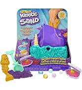 Kinetic Sand, Mermaid Crystal Playset, Over 1lb of Play Sand, Gold Shimmer Sand, Storage and Tool...