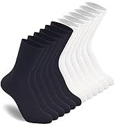 HAVE A TREE 3-6 Pack Womens Crew Lightweight Thin Casual Calf Socks Size 6-11