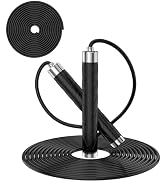 Jump Rope for Fitness, AUMCDIK Speed Skipping Rope for Women Men, Adjustable Jumping Rope with Al...