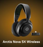 SteelSeries Arctis Nova 5X Wireless Multi-System Gaming Headset - Black | Neodymium Magnetic Driv...