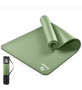 Gruper Yoga Mat Non Slip NBR Extra Thick Yoga Mat, 72"L x 32"/24"W x 0.6"/0.4"TH (185cm x 80cm/61...