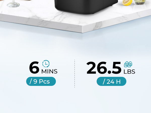 EUHOMY Countertop Ice Maker